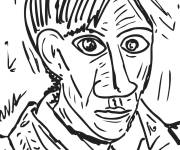 Coloriage et dessins gratuit Chef d'ouvre d'artiste espagnol Pablo Picasso à imprimer