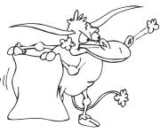 Coloriage Corrida dessin anim&eacute;