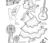 Coloriage Culture et symboles espagnole