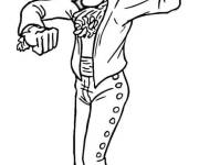 Coloriage Danseur espagnol de Flamenco