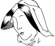 Coloriage et dessins gratuit Femme castillane d'Espagne à imprimer