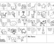 Coloriage L'alphabet espagnol