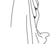 Coloriage et dessins gratuit Mantille folklore espagnole à imprimer