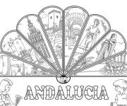 Coloriage Symbole de province Andalousie