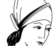 Coloriage et dessins gratuit Une femme andalouse d'Espagne à imprimer