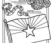 Coloriage et dessins gratuit Arizona des Etats Unis à imprimer