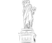 Coloriage Image de Statue des vo&ucirc;tes
