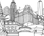 Coloriage Les symboles de New-York