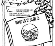 Coloriage Montana des Etats unis