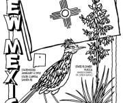 Coloriage New Mexico Etat Unis