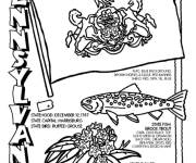 Coloriage Pennsylvanie des Etats Unis