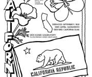 Coloriage Symbole de Californie