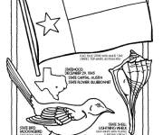 Coloriage Symboles de Texas