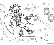 Coloriage Combat dans L'univers