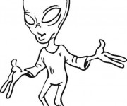 Coloriage Extraterrestre extraordinaire