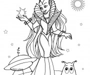 Coloriage Extraterrestre Princesse