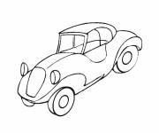 Coloriage automobile ancienne facile