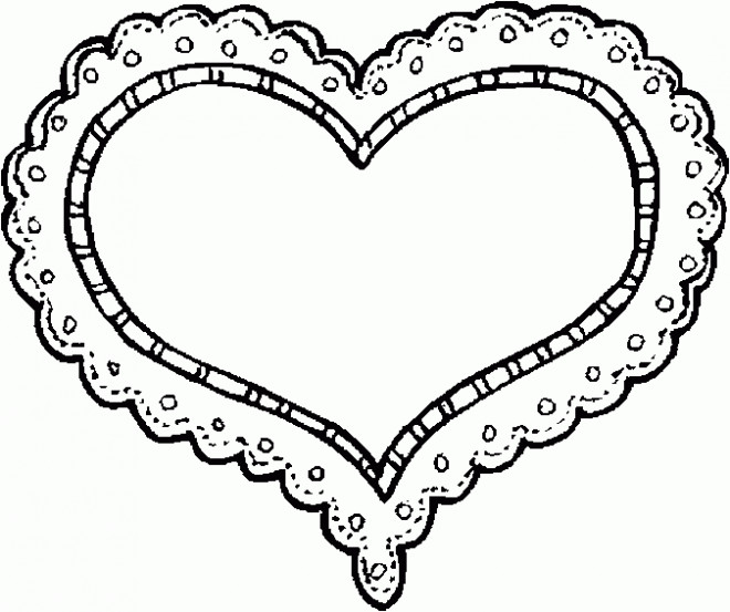 Coloriage Coeur Facile Dessin Gratuit à Imprimer