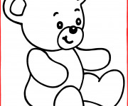 Coloriage et dessins gratuit Facile Peluche à imprimer