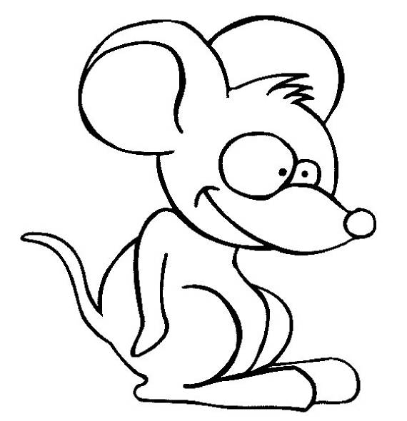 Coloriage Souris Très Drôle Dessin Gratuit à Imprimer