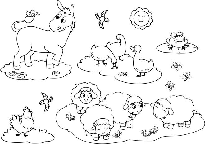 Coloriage et dessins gratuits Animaux de la ferme gratuit à imprimer