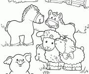 Coloriage et dessins gratuit Animaux ferme à colorier à imprimer