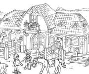Coloriage Ferme agricole en ligne
