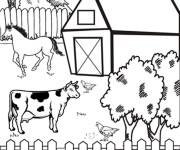 Coloriage Ferme gs