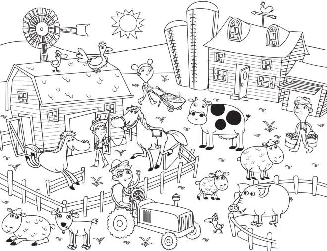 Coloriage et dessins gratuits Rencontrez les habitants de la ferme à imprimer