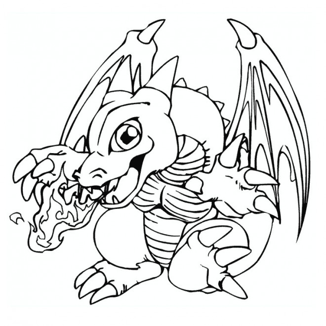 Coloriage Dragon Feu Pokémon Dessin Gratuit à Imprimer