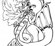 Coloriage Feu gratuit à imprimer