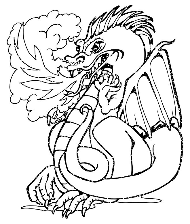 Coloriage Feu gratuit à imprimer