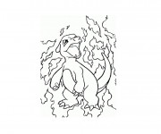 Coloriage Pok&eacute;mon de Feu