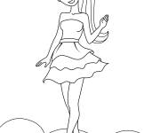 Coloriage Fille ado