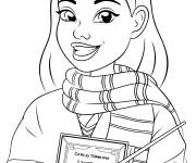 Coloriage Fille ado de Harry Potter