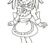 Coloriage Fille ado Wikipe-Tan de manga