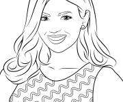 Coloriage Victoria Justice pour fille ado