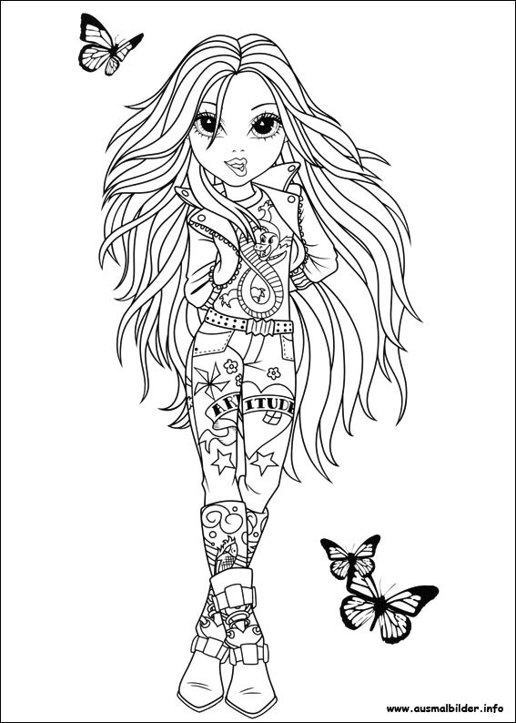 Coloriage Fille gratuit à imprimer