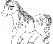 Coloriage Cheval tout beau