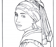 Coloriage Femme maternelle
