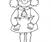 Coloriage Fille gratuit à imprimer