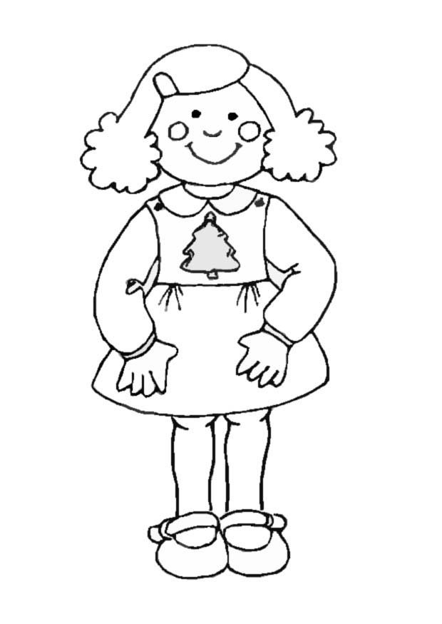 Coloriage Fille 10 ans dessin gratuit à imprimer