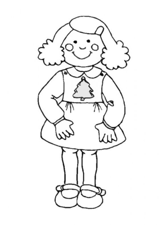 Coloriage Fille 7 ans dessin gratuit à imprimer