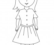 Coloriage Fille