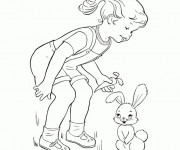 Dessin De Jolie Page Coloriage Pour Petite Fille Portant Un