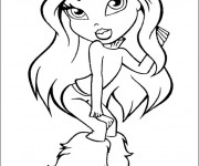 Coloriage Fille magique pour enfant