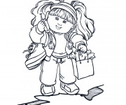 Coloriage Fille mignonne