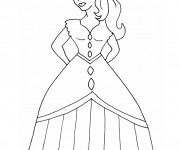 Coloriage Fille princesse