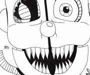 Coloriage Animatronic effrayant de FNAF