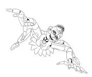 Coloriage Ballora en dansant